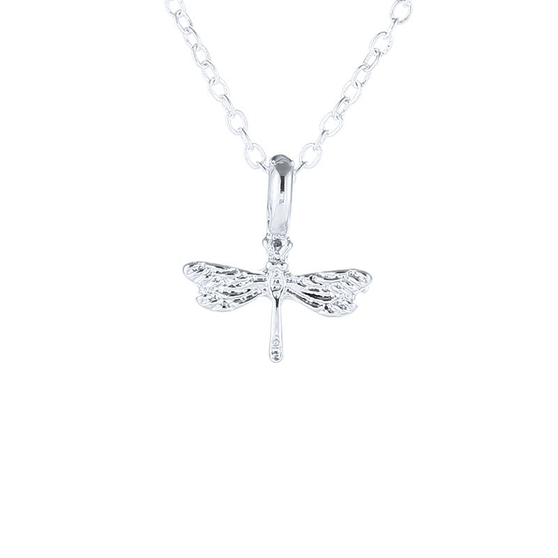 Arrived Jewelry Silver Color Free Spirit Dragonfly Chocker Necklace Pendant For Women Girl
