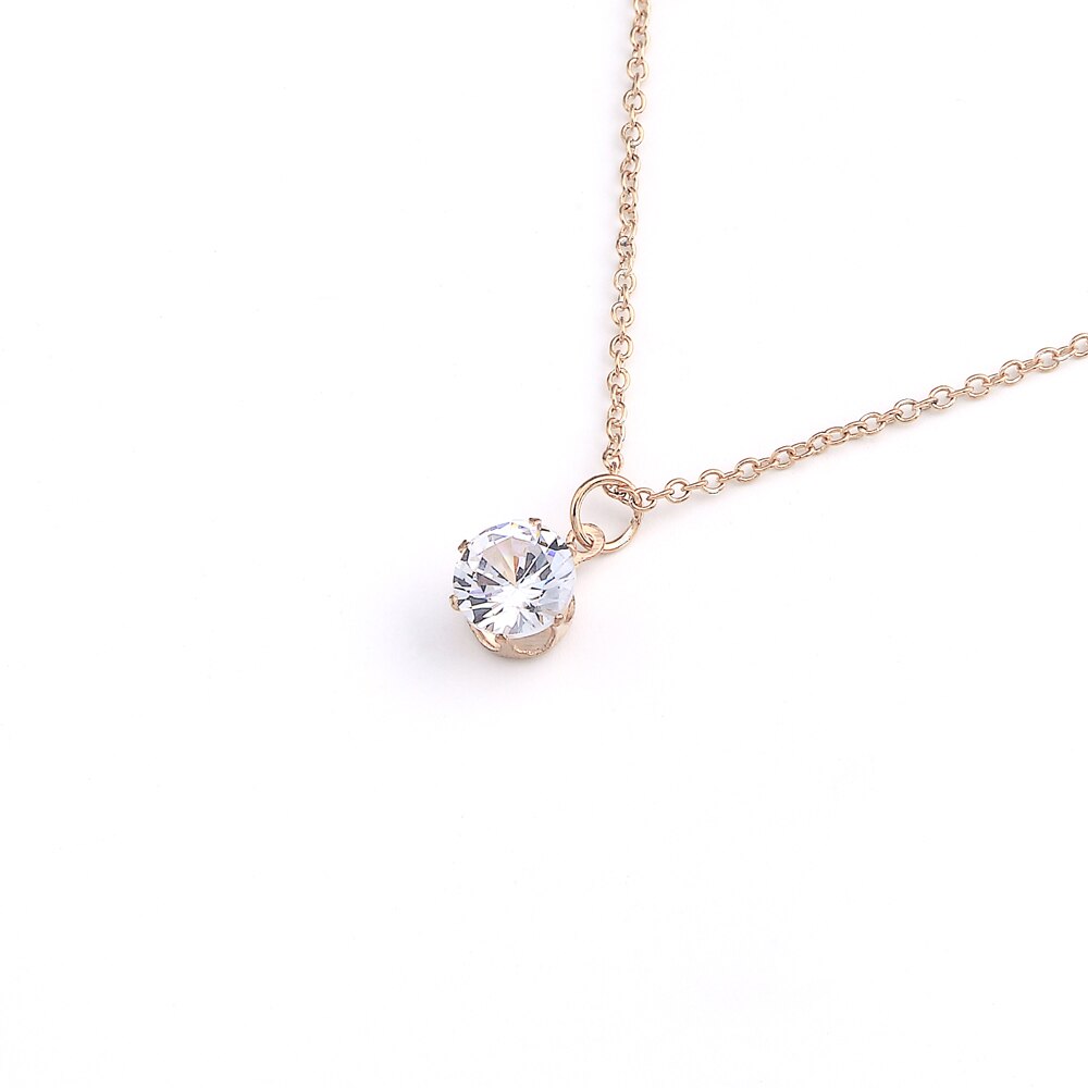 Arrived Gold Color Small Crystal Pendants Necklaces for Women Valentine's Day Jewelry Femme Bijoux Colliers Handmade