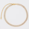 Arrived Gold Filled Choker Necklace Rainbow CZ Wide Tennis Chain Colorful Cubic Zircon Charm collar jewellery bijoux femme