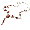 Arrived Retro Red Berries Sweater Chain Necklace