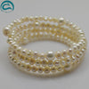 New Arriver Perfect Real Pearl Bracelet 3rows White Pearl Bracelet Wedding Bridesmaids Fashion Women Gift Jewelry