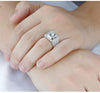Austrian Rhinestone Inlaid Ring Engagement Wedding Men's Ring Bohemian Crystal Inlaid Accessories Jewelry Size 7-12