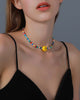 Beaded Necklace Bohemian Short Chain Necklace Smile Colorful Rice Bead Popular Necklace Necklaces for Women