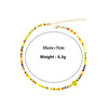 Beaded Necklace Bohemian Short Chain Necklace Smile Colorful Rice Bead Popular Necklace Necklaces for Women