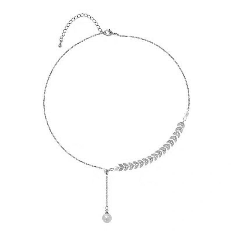 Beads Women's Neck Chain Kpop Pearl Choker Necklace Gold Color Goth Chocker Jewelry On The Neck Pendant 2022 Collar For Girl