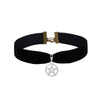 Black Velvet Ribbon Choker Necklace Cool Punk Goth Gothic Leather Collar Choker Harajuku Star Snowflake Heart Clavicle Chain
