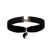 Black Velvet Ribbon Choker Necklace Cool Punk Goth Gothic Leather Collar Choker Harajuku Star Snowflake Heart Clavicle Chain