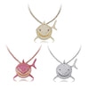 Bling Full Cubic Zircon Shark Pendant Necklace Star Designer Hip Hop Jewelry