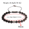 Blue Tiger Eyes Beads Weaving Bracelet Homme Men CZ Ball Beads Adjustable Bracelet Men