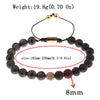 Blue Tiger Eyes Beads Weaving Bracelet Homme Men CZ Ball Beads Adjustable Bracelet Men