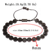 Blue Tiger Eyes Beads Weaving Bracelet Homme Men CZ Ball Beads Adjustable Bracelet Men