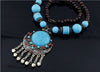 Bohemia Long Ethnic Necklaces &amp; Pendant Maxi Natural Stones Vintage Strand Statement Necklaces For Women Jewelry 5.0