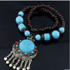 Bohemia Long Ethnic Necklaces &amp; Pendant Maxi Natural Stones Vintage Strand Statement Necklaces For Women Jewelry 5.0