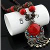 Bohemia Long Ethnic Necklaces &amp; Pendant Maxi Natural Stones Vintage Strand Statement Necklaces For Women Jewelry 5.0
