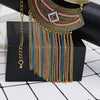 Bohemian Alloy Colorful Retro Necklace Personality Exaggerated Wild.