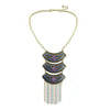 Bohemian Alloy Colorful Retro Necklace Personality Exaggerated Wild.