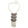 Bohemian Alloy Colorful Retro Necklace Personality Exaggerated Wild.