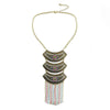 Bohemian Alloy Colorful Retro Necklace Personality Exaggerated Wild.