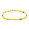 Bohemian Colorful Beads Elastic Resin Handmade Necklace Summer Beach Clavicle Chain Choker Jewelry