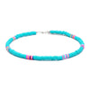 Bohemian Colorful Beads Elastic Resin Handmade Necklace Summer Beach Clavicle Chain Choker Jewelry