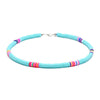 Bohemian Colorful Beads Elastic Resin Handmade Necklace Summer Beach Clavicle Chain Choker Jewelry