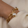 Bohemian Gold Pearl Bead Bracelet Chains Multilayer Bracelet for Girls Punk Jewelry 2021 trend Lady charms Women‘s Bracelett