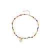 Bohemian Smiley Beads Short Collar Necklace Handmade Diy Colorful Choker For Women Statement Boho Jewelry