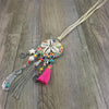 New Boho Long Ethnic Tassel Necklace Pendant For Women Simple Chain Silver Color Collar Summer Beach Multi Layer Necklace