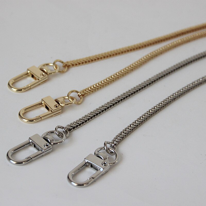Brand Woman Handbag Accessory Solid Chain Silver Gold Metal Chain  Strap Women Elegant Cute Clutch Purse Chain