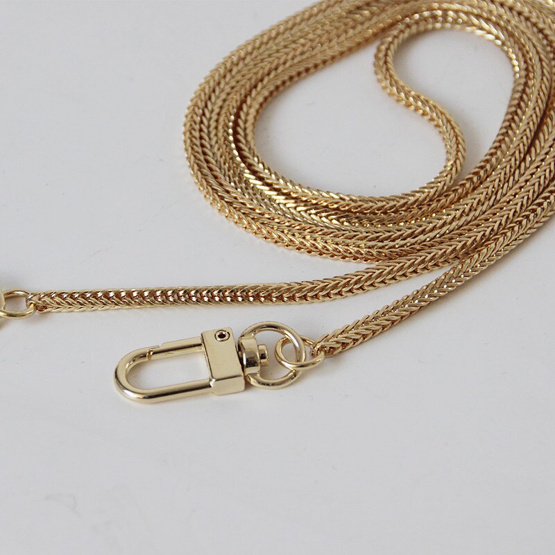 Brand Woman Handbag Accessory Solid Chain Silver Gold Metal Chain  Strap Women Elegant Cute Clutch Purse Chain