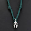 Brave Outdoor Survival Necklace Men's Spartan Helmet Umbrella Rope Necklace Pulseira Masculina Skull Nylon Necklace Collar