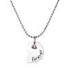 Broken Heart Blue/sky blue/Red Rhinestones Pendant Necklace Friends Forever 3 pcs Splicing Necklace Friendship Gifts