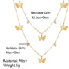 Butterfly Pendant Necklaces For Women Charm Gold Multilayer Choker Necklace 2021 Bohemian Jewelry