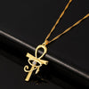 CZ Eye of Horus Egypt Charm Pendant Ankh Cross Religious Necklace for Women Choker Necklaces Jewelry Gold Color