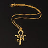 CZ Eye of Horus Egypt Charm Pendant Ankh Cross Religious Necklace for Women Choker Necklaces Jewelry Gold Color
