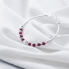 New Charm Bracelets & Bangles with Garnet for Women 925 Pure Silver Bohemia Design Jewelry Fine Bracelet New Elegance Gift