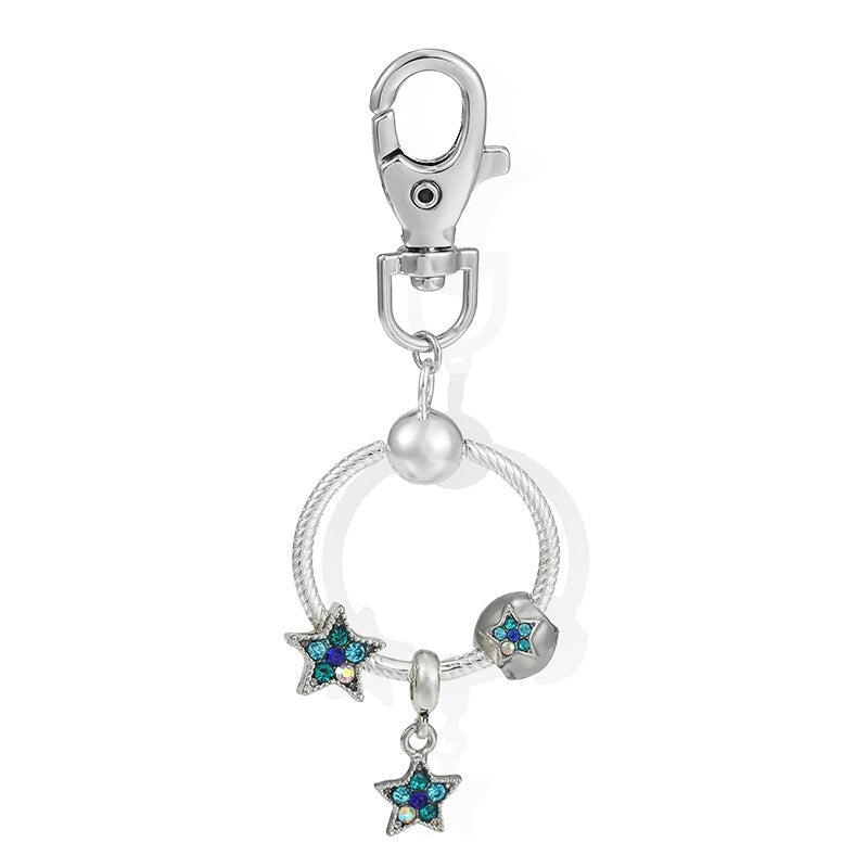 Charm Keychains For Women Handbag Car Keyfobs Brand Keyrings Pendant Charm Beads Accessories DIY Jewelry Gifts