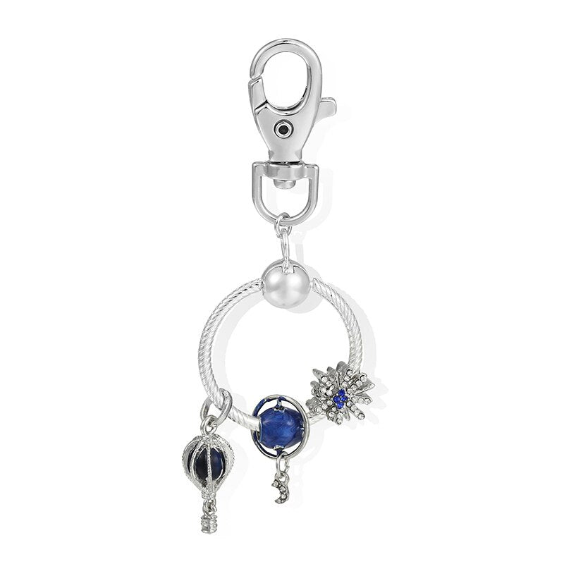 Charm Keychains For Women Handbag Car Keyfobs Brand Keyrings Pendant Charm Beads Accessories DIY Jewelry Gifts