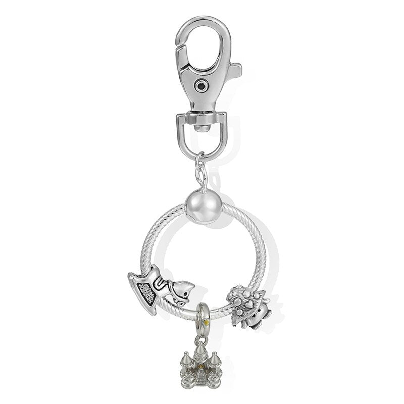 Charm Keychains For Women Handbag Car Keyfobs Brand Keyrings Pendant Charm Beads Accessories DIY Jewelry Gifts