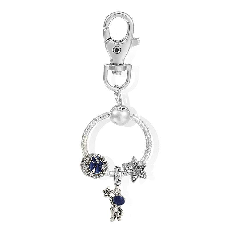 Charm Keychains For Women Handbag Car Keyfobs Brand Keyrings Pendant Charm Beads Accessories DIY Jewelry Gifts