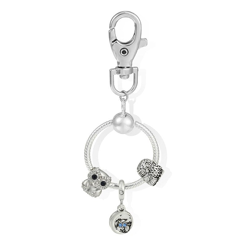 Charm Keychains For Women Handbag Car Keyfobs Brand Keyrings Pendant Charm Beads Accessories DIY Jewelry Gifts