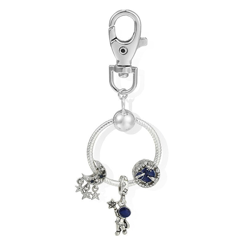 Charm Keychains For Women Handbag Car Keyfobs Brand Keyrings Pendant Charm Beads Accessories DIY Jewelry Gifts