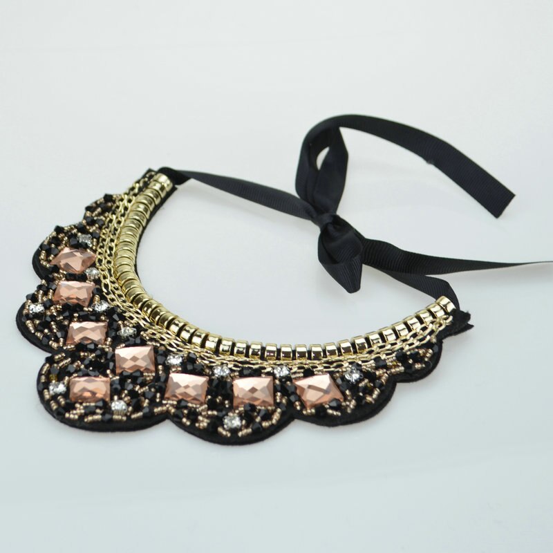 Choker Necklace Ethnic Collares Vintage crystal  Beads Pendant Necklace the first choice of the presents