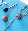 New Christmas Gifts Women Cloth Ball Creative Bridal jewelry Tassel Earrings Fashion Crystal Beads Earrings Jewelry Accessories