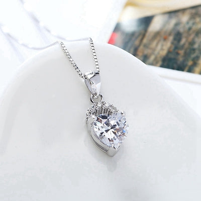 New Classic Fine Jewelry Wholesale Genuine sterling silver jewelry 925 Sterling Silver Necklace for Women Christmas Gift Jewelry