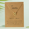Constellation Zodiac Necklaces Jewelry for Women Antique Style Designed 12 Horoscope Taurus Aries Leo Necklaces Gifts