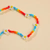 Creative Ethnic Style Necklace Handmade Colorful Rice Beads Woven Small Flower Bohemian Clavicle Necklace