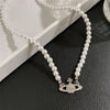Creative Personality Flower Necklace Pearl Clavicle Pendant Necklace Cute Light  Women's Jewelry