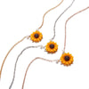Creative Imitation Pearl SunFlower Necklace Pendant For Women Accessories Sunflower Choker Necklaces Wedding Party Jewelry