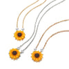 Creative Imitation Pearl SunFlower Necklace Pendant For Women Accessories Sunflower Choker Necklaces Wedding Party Jewelry